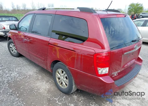 2012 Kia Sedona Lx из США, поврежденный, VIN KNDMG4C71C6493153